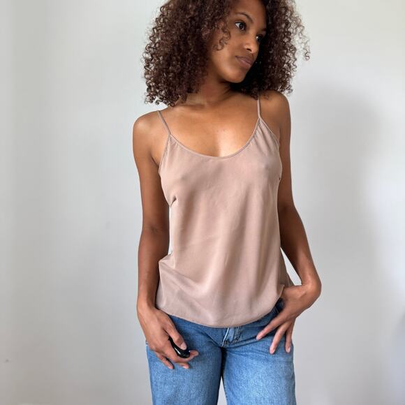 Vintage Liu Jo Nude Satin-Feel Cami with Adjustable Straps (M) - Picture 1 of 6